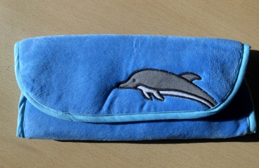 Sopranblockflötentasche Plüsch mit Delphin